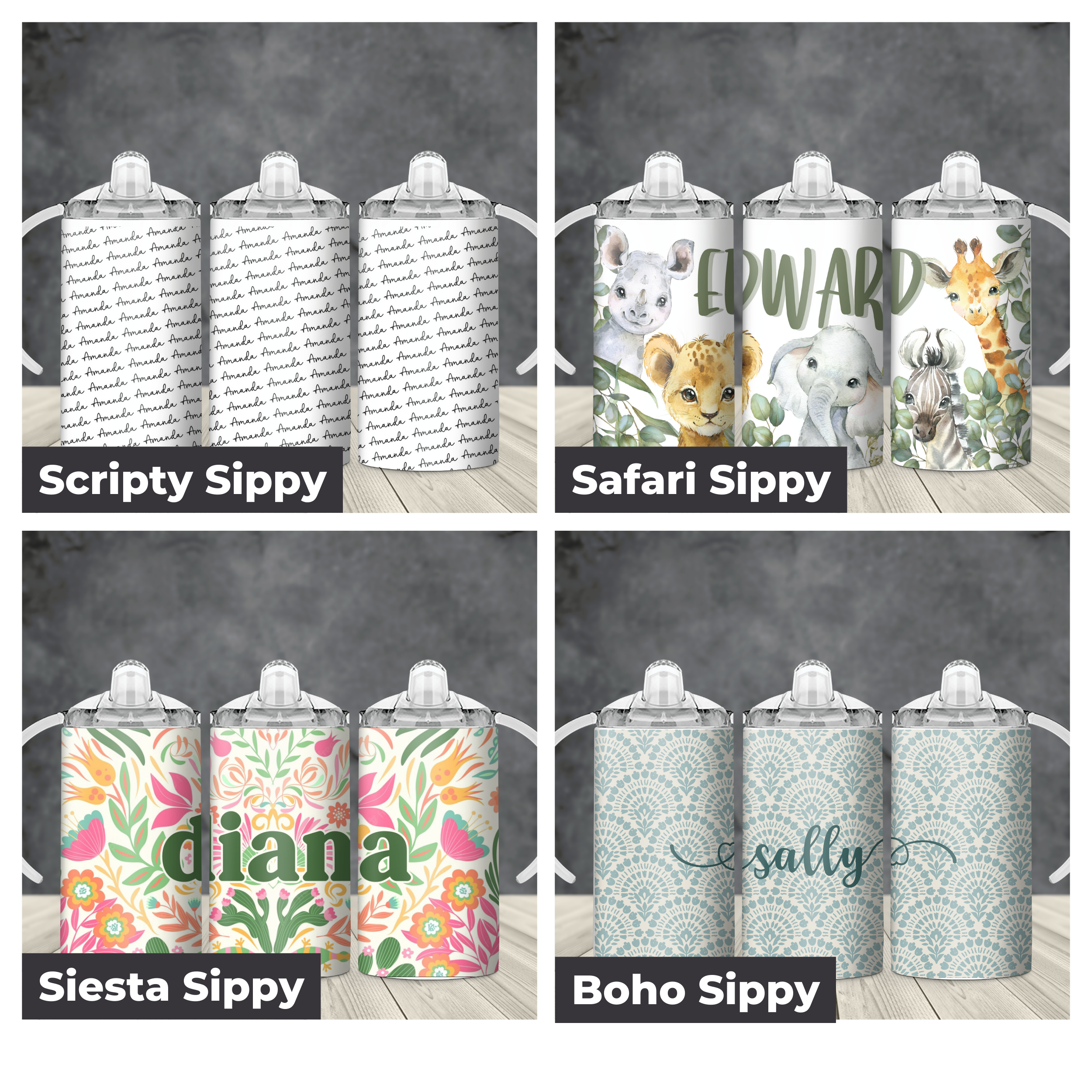 Customized Sippy Cups - Personalized Just For Them